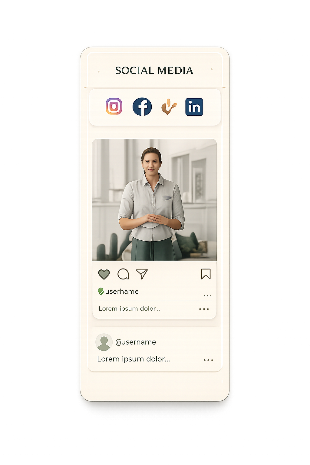 Social media management visual