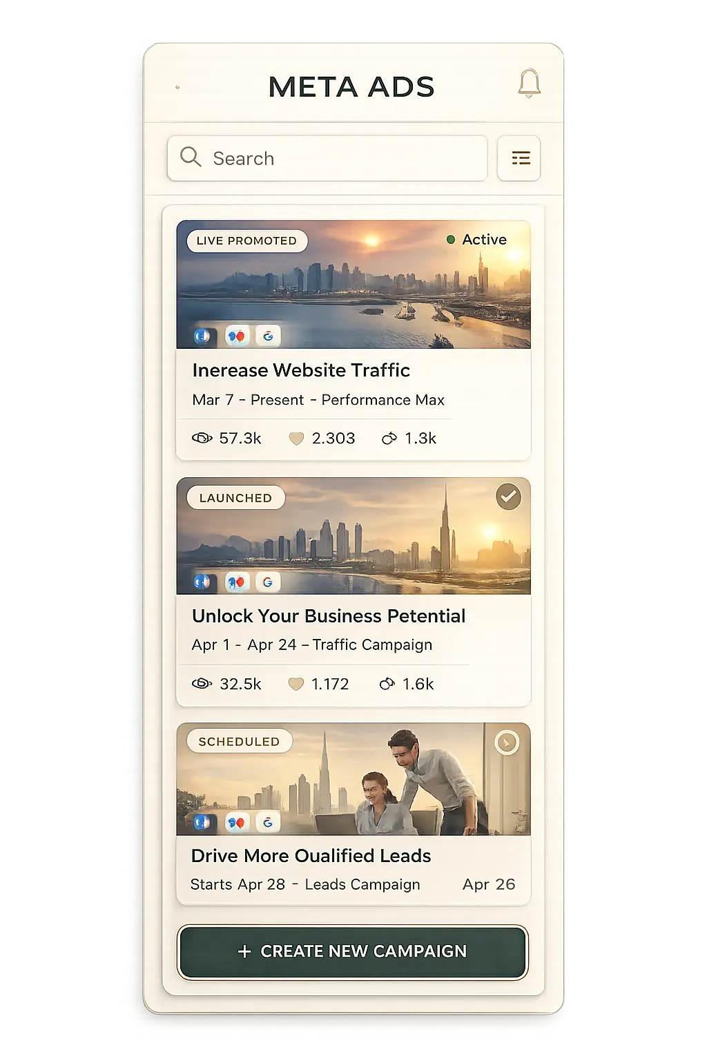 Paid ads management visual