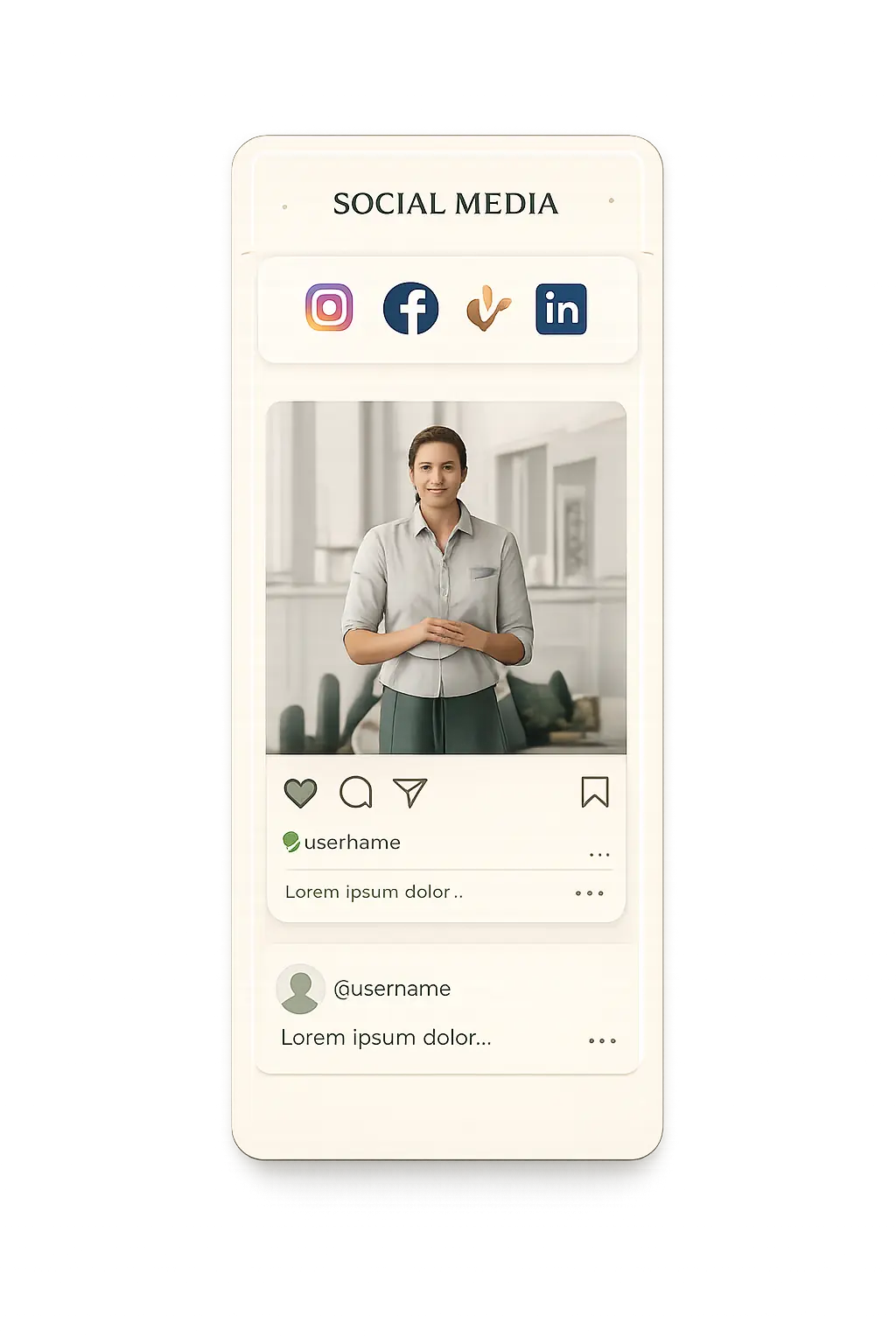 Social media management visual